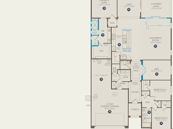 Parklane Floor Plan, Quick Move-in Home, Floor 1