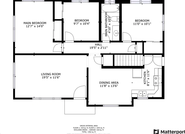3 bed, 1.5 bath, 1066 sqft, $1,395 — Photo 2