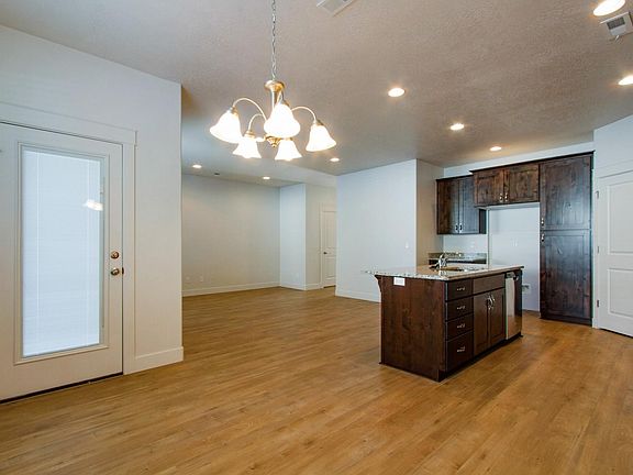 Kitchen and family room
