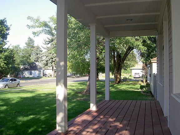 Pleasant front porch for lounging