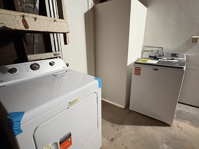 New Washer & New Dryer in garage