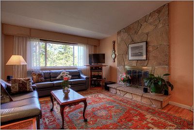 Handsome Fireplace & Wood Floors