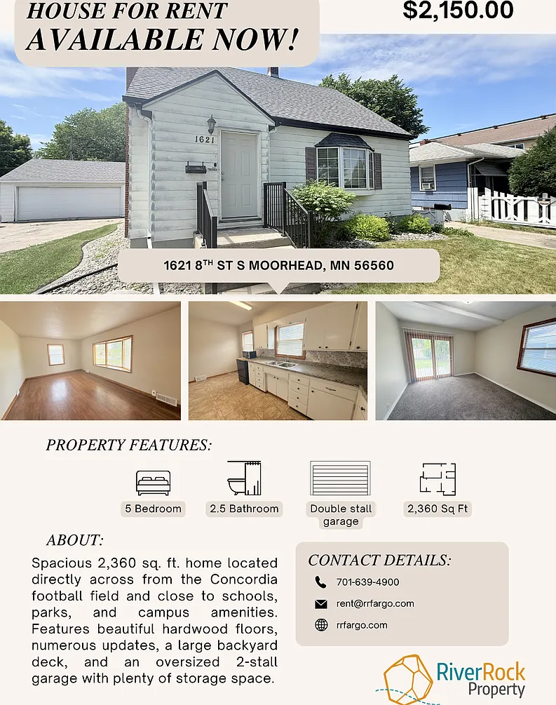 Spacious 5 Bedroom Home Across from Concordia Football Field — Photo 1