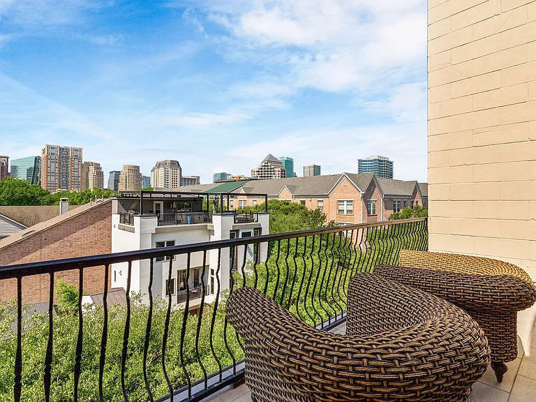 Relax and soak in the city atmosphere from this elevated outdoor space.