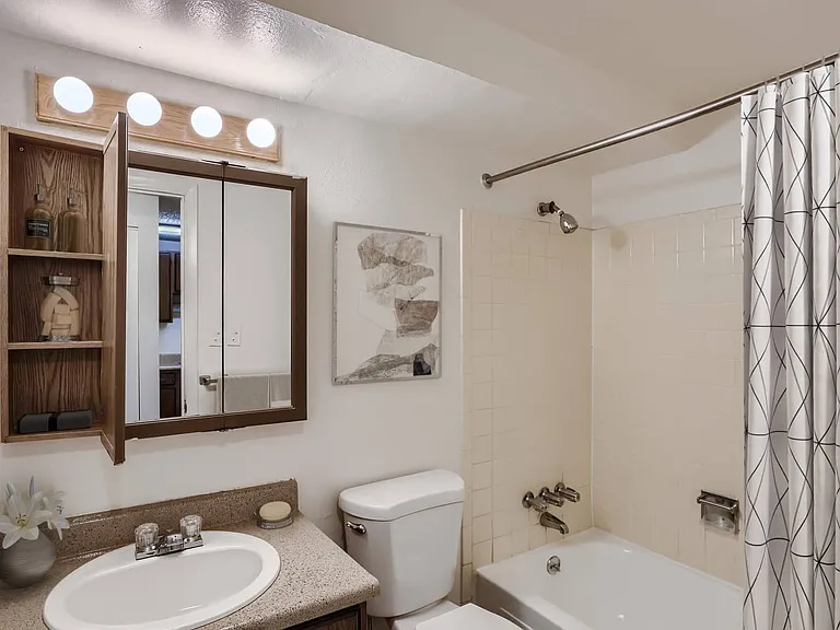 Full Bathroom with Medicine Cabinet