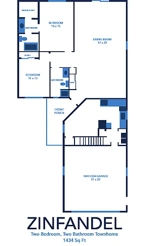 Floor plan Zinfandel - Townhome
