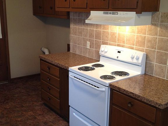 Laundry hookup in kitchen.