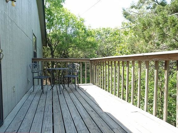 Back deck above greenbelt.