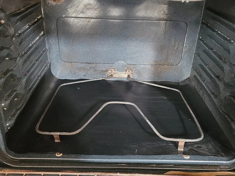 Inside oven without racks