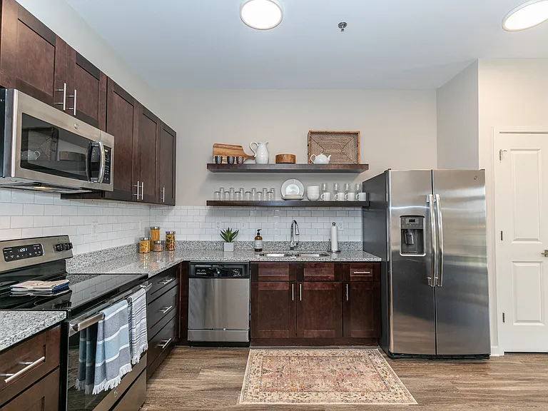 Kitchen with modern finishes