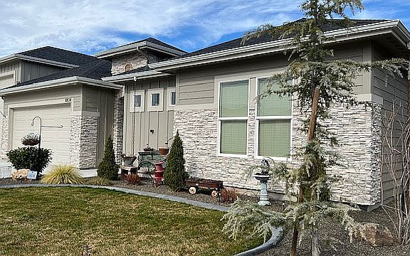 Right side of house