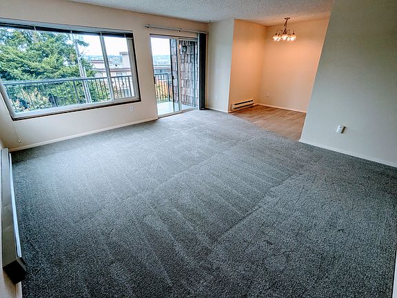 Living room and dining area