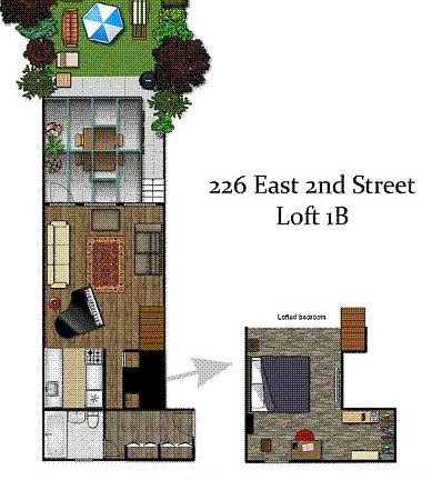 2nd image of 226 E 2nd St APT 1B