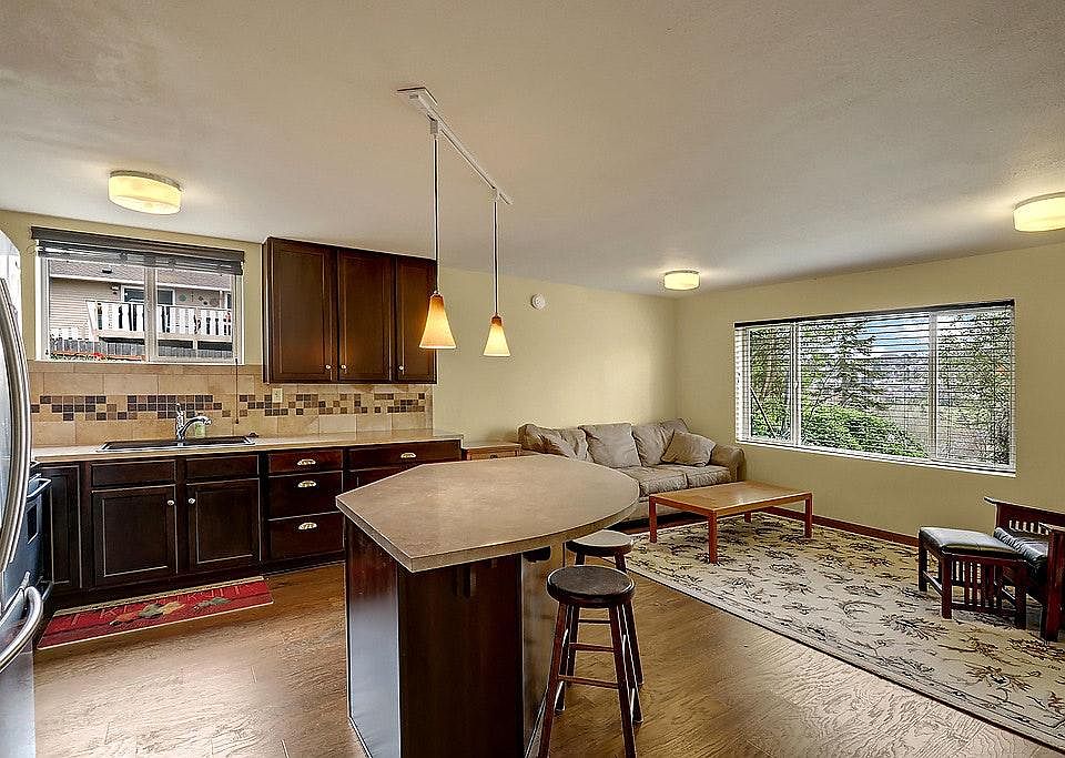 Kitchen and living area