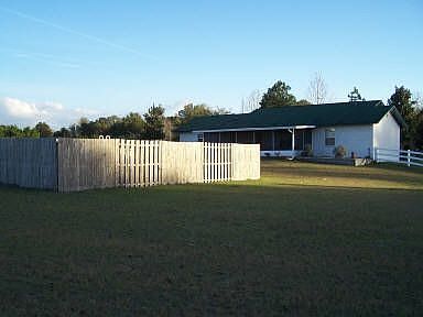 Back of House Fenced in Pool 