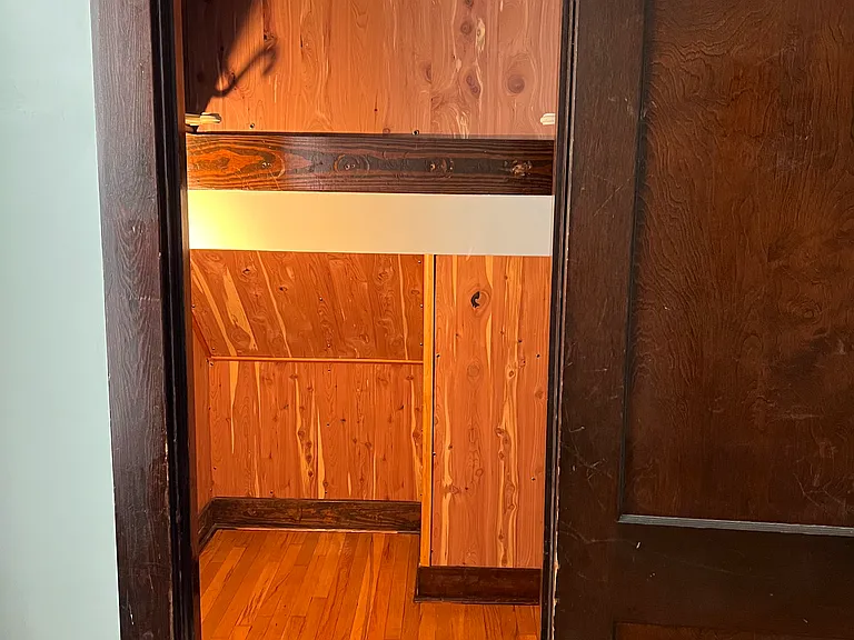 Cedar closet in bedroom