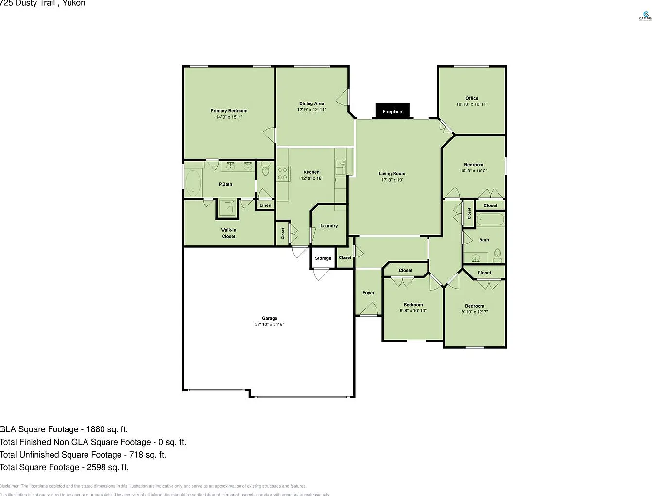 Very Nice 4 Bedroom 2 Bath + Study Home in Yukon Schools — Photo 3