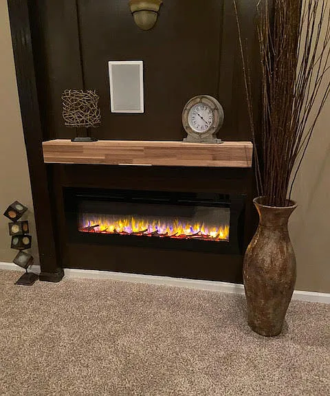 Lower Level Apartment Fireplace