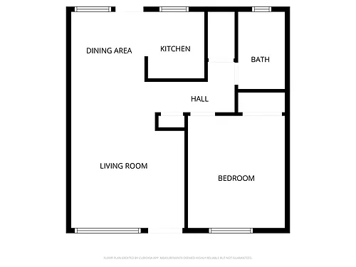 Floor plan 1 Bed 1 Bath