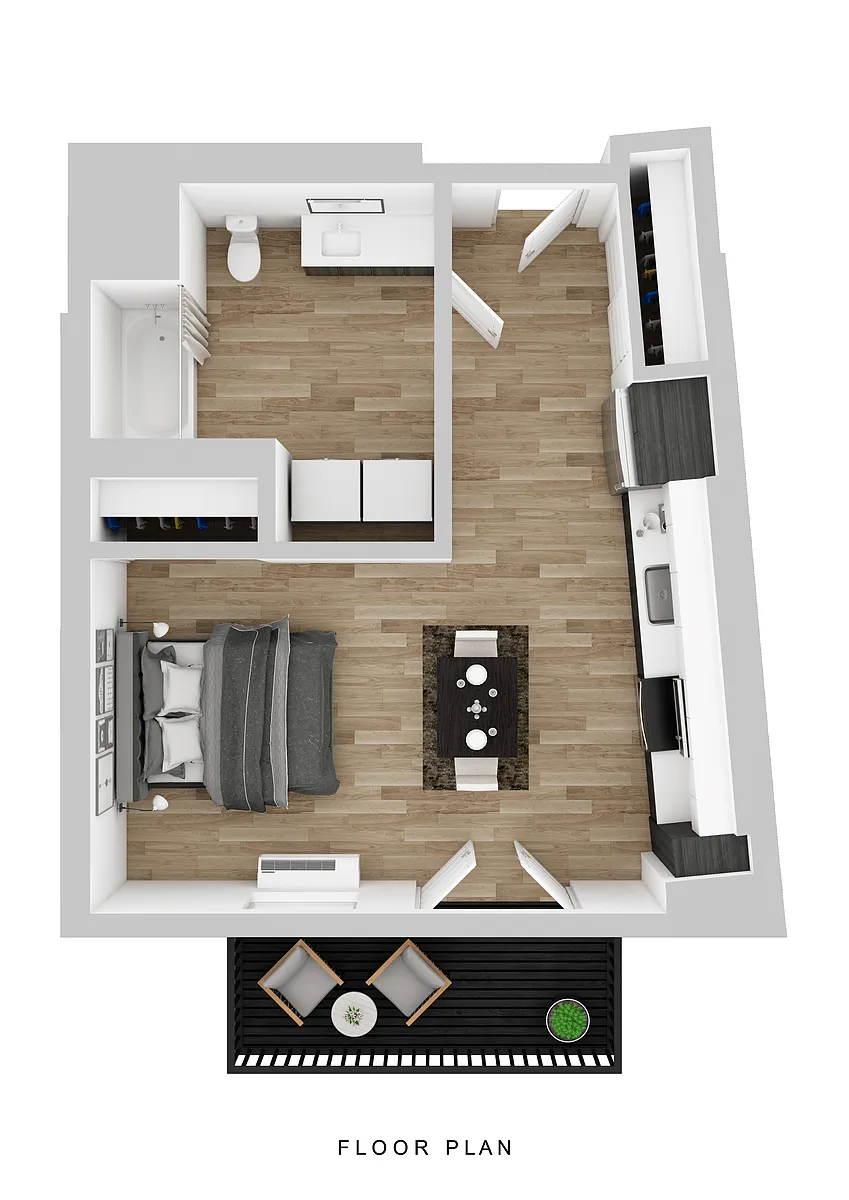 Floor plan Klipsan - Studio F (ANSI)
