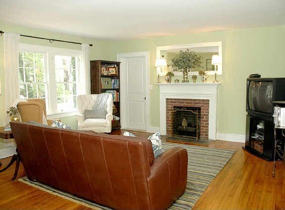 nursery and bedrooms off of living room