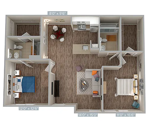 Floor plan B1-968