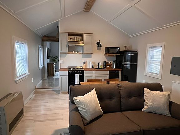 Open concept kitchen/living area