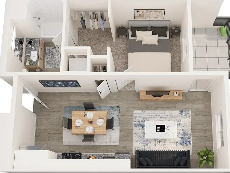 1A.1 with Balcony 805 Riverfront 1A.1 with Balcony 805 Riverfront