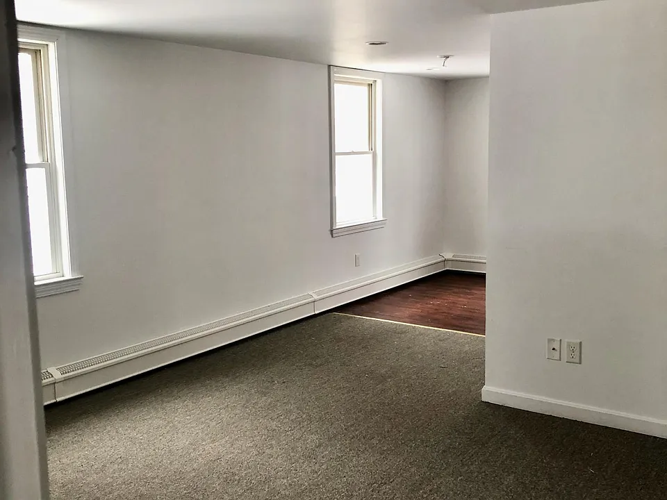 Living room into kitchen