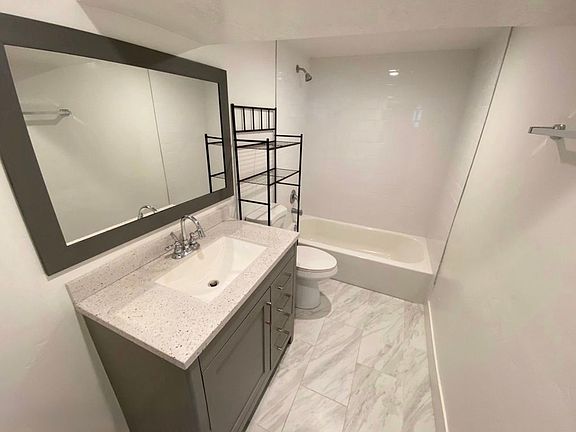 Bathroom (black storage rack not included)