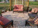 Two level paver patio