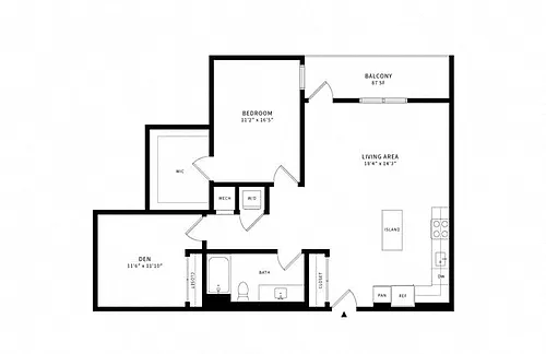 Floor plan 1E