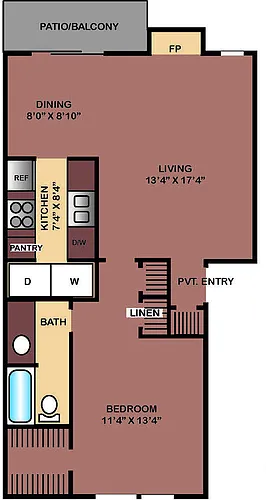 Floor plan 1-1 FLAT