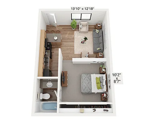 Floor plan Studio