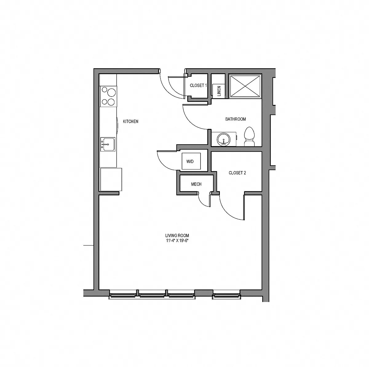 Floor plan Studio