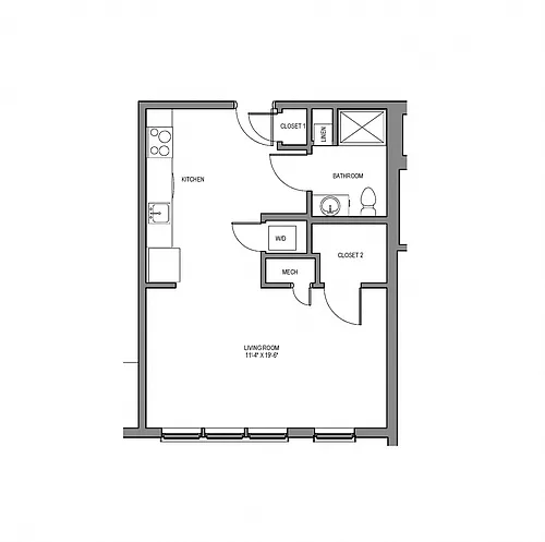 Floor plan Studio