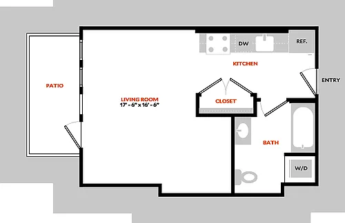 Floor plan South Studio B