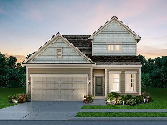 Blue Rock Exterior Rendering - Elevation 1 with an Optional Loft at Carter s Mill in Haymarket, VA.