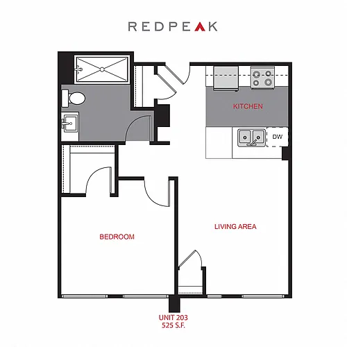 Floor plan Plan A2 - One Bedroom