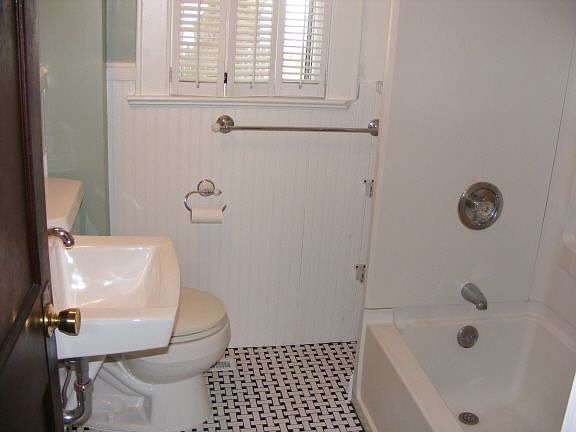 Beautifully remodeled bathroom.