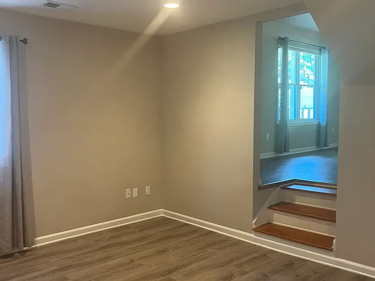 Bonus room to living room.