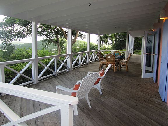 Huge Covered Gallery runs the Length of the House