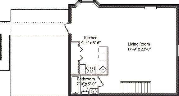 Unit 3 - Studio Floor Plan