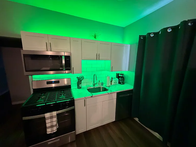 Under/above cabinet lighting can be any color or white