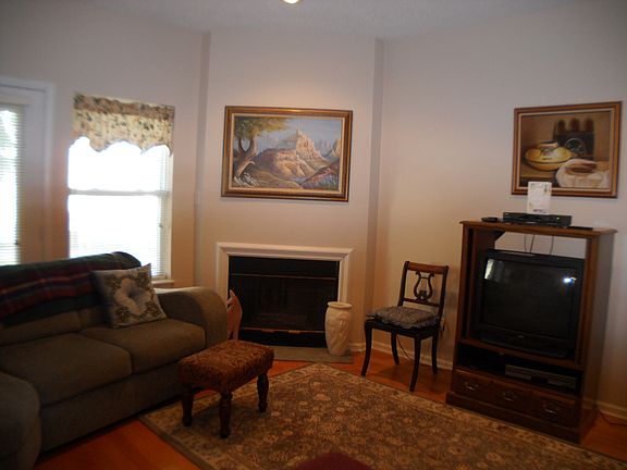 Living Room With Fireplace