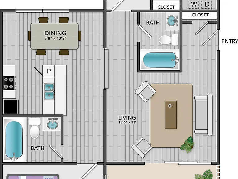 B2 - 2BD 2BA- 970SF B2 - 2BD 2BA- 970SF