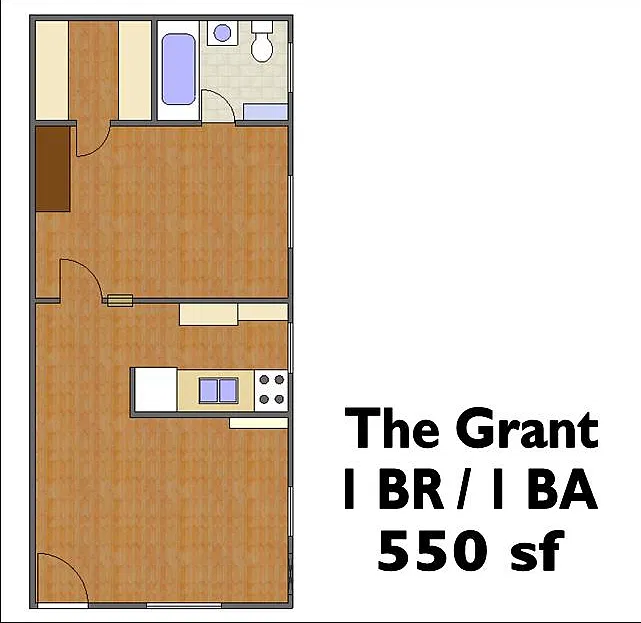 1 bed, 550 sqft, $510 — Photo 4