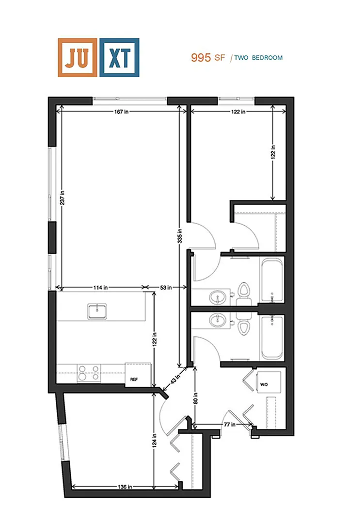 Floor plan 2X2