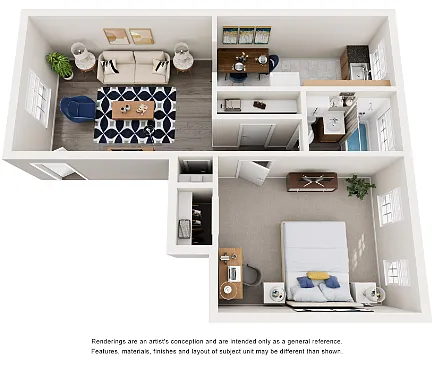 Floor plan One Bedroom