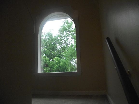 arched window at staircase
